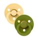 BIBS Colour Fopspeen - 6-18 mnd - 2-pack - Anatomisch - Pale Butter/Wasabi