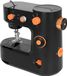 Machine à coudre portable - Mini machine à coudre pour usage domestique - 2 vitesses - Commande manuelle et pédale - Compatible débutants et adultes - Set - Noir