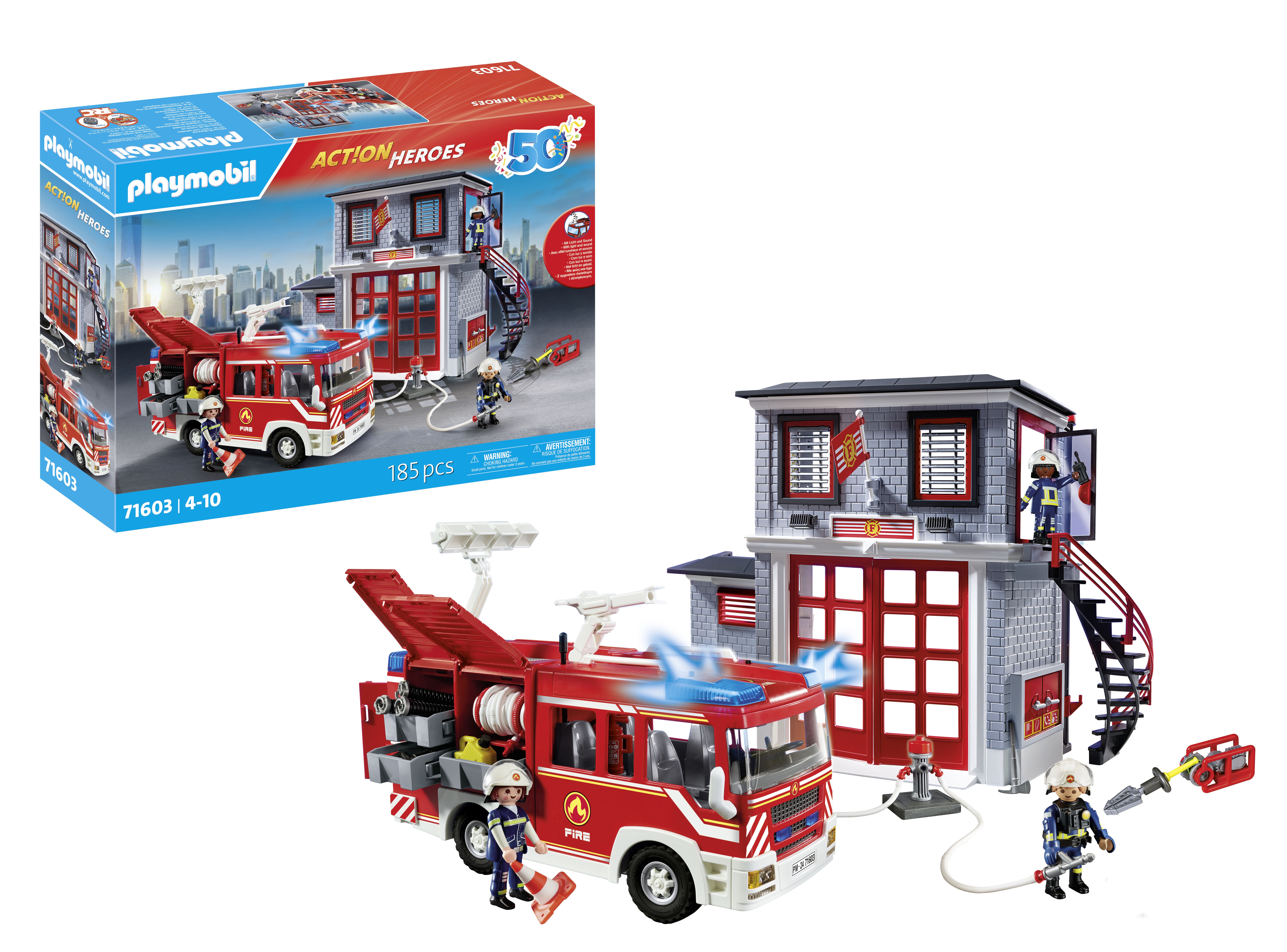 PLAYMOBIL Action Heroes 50YR Brandweer megaset - 71603