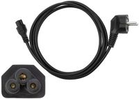 ABC-LED Netsnoer Mickey Haaks 1 2 Meter - IEC C5