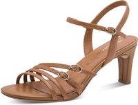 Tamaris - Dames - Sandalen met hak - Bruin - Maat 41