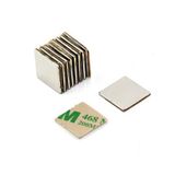 First4magnets F350NA-10 Sterke Magneet, Klevende Dikke N42-Neodymium Magneet 1,2 kg Aantrekkingskracht (Noord-) (1 stuks), 15 x 15 x 1 mm Dik, 10 Stuks