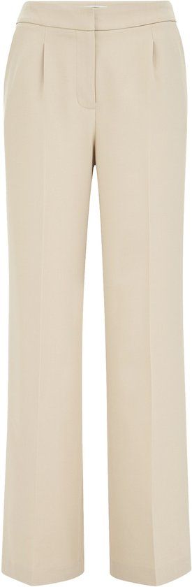 WE Fashion Dames Wide Leg Pantalon Beige 36