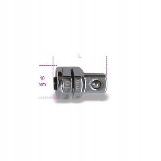 Beta 1/4" adapter voor 10 mm met zeshoekige schacht