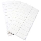 Adsamm® 100 x zelfklevende viltglijders Wit 20x40 mm Rechthoekig Meubelviltglijders 3,5 mm dikte Meubel- en vloerbescherming