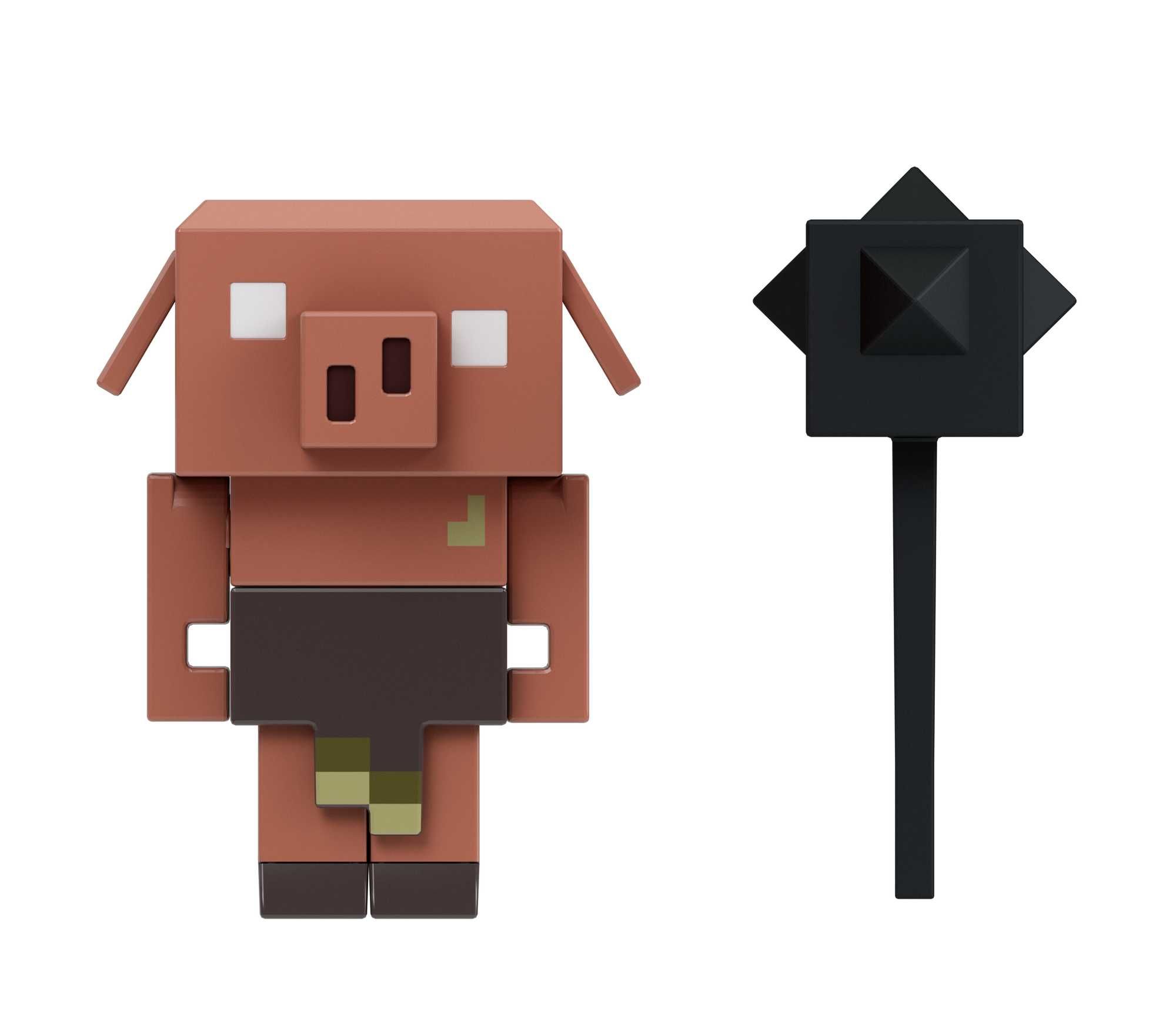 Minecraft GYR79 Speelgoedfiguur - Zwart/Bruin - Vanaf 6 Jaar