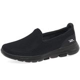 Skechers GO WALK 5 dames sneaker Low-Top Trainer, Zwart textiel Trim, 39.5 EU