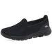 Skechers GO WALK 5 dames sneaker Low-Top Trainer, Zwart textiel Trim, 39.5 EU