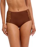 FALKE Delicate Touch Mid Waist Slipjes Dames Bruin XS