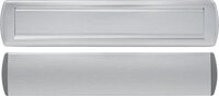 AXA Briefplaat met Tochtklep Curve Plus Aluminium geslepen 340 x 74 mm