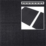 Intergard Rubber tegel zwart 100x100cm