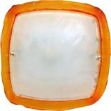 VENETI BORGO Lampenkappen - 1xE27, 60W, oranje / wit