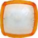 VENETI BORGO Lampenkappen - 1xE27, 60W, oranje / wit