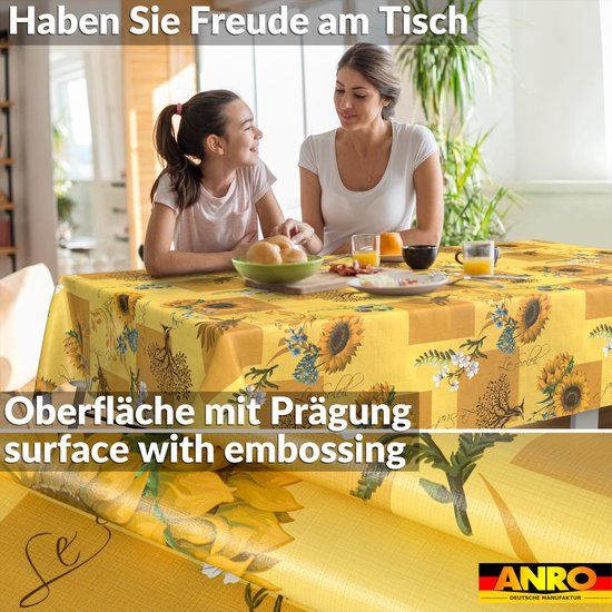 ANRO Tafelkleed Zonnebloemen Meerkleurig 200x140cm