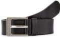 Tom Tailor TTCALVIN leren riem met vierkante gesp - Maat 85 - black uni