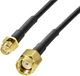 BKL Electronic WiFi-antenne Aansluitkabel 2 m Zwart
