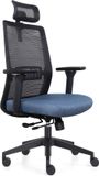 IVOL Ergonomische Bureaustoel Napoli Deluxe 4D Blauw