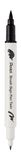 Pentel Brush Sign Pen Twin SESW30C viltstift, 2 penseelachtige punten, zwart (1 stuk)