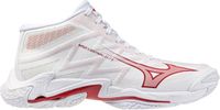Mizuno Wave Lightning Elite Dames Volleybalschoenen Wit/Roze Elegant/Lava Falls Maat 40.5