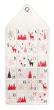 Rayher Adventskalender om op te hangen, 36 x 82 cm, bedrukt, zak 1 stuk, 46705000