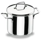 Lacor 90132 Gourmet steelpan met deksel, 32 cm, 13,5 l