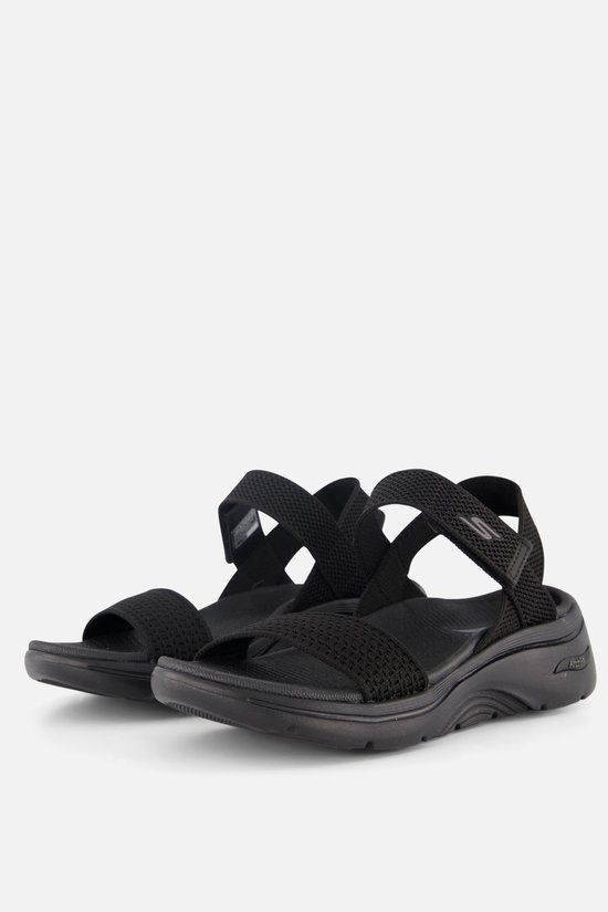 Skechers Go Walk Arch Fit 2.0 Zandal - Dames Sandalen - Zwart - Maat 40