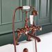 Hudson Reed Elizabeth Mélangeur bain douche rétro – Commande en croisillon – Cuivre satiné