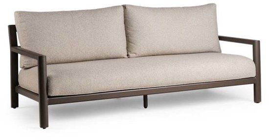 Tierra Outdoor Oasis 3-zits lounge bank chocolat