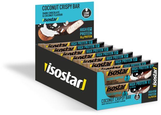 Isostar High Protein 30 bar kokos crispy 55 gram