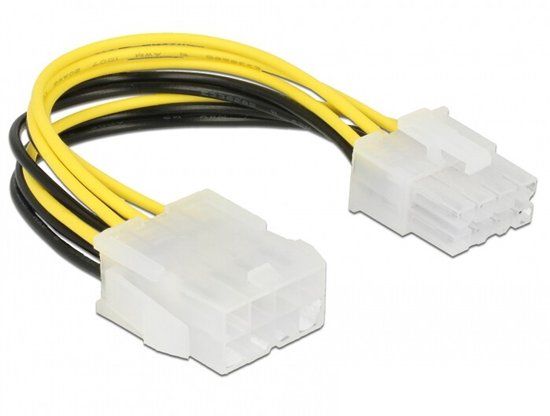 Delock Extension Cable Power supply 8 pin EPS male > female 15 cm