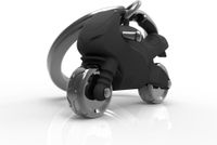 Metalmorphose Sleutelhanger Matt Bullet Moterbike - Motor Zwart Adrenaline design Metaal 3D