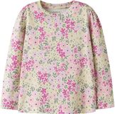 NAME IT - NMFDARTIAS LS TOP - Meisjes - Lange mouwen shirts - Maat 110 - Katoen/Elastaan - Peyote Melange