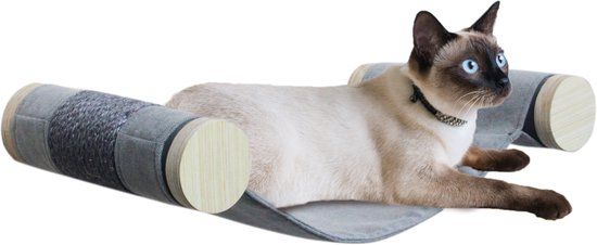 AFP Skywalk - Scratcher Hammock - Sisal - Light Wood and Grey