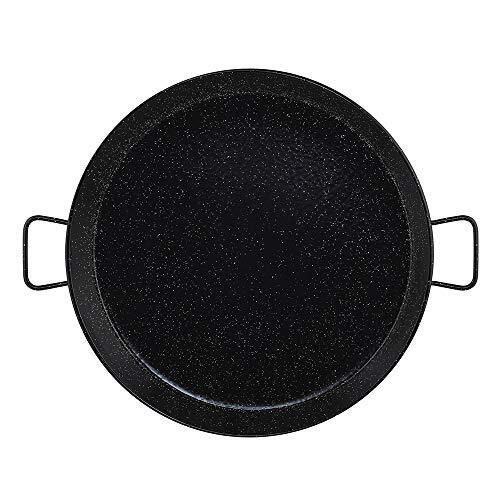 Metaltex 7398510000 Paella-pan, geëmailleerd, zwart