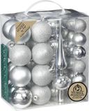 Inge-glas Inge Christmas Kerstballen - 39-dlg - Zilver - Kunststof - 6 cm