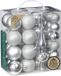 Inge-glas Inge Christmas Kerstballen - 39-dlg - Zilver - Kunststof - 6 cm