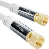 KabelDirekt SAT TV Kabel – 7,5m, wit