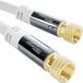 KabelDirekt SAT TV Kabel – 7,5m, wit