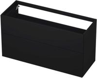 INK - Onderkast 2 Laden Push To Open 65cm Gelakt - 1200x450x650 Mm - Mat Zwart