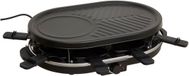 5Five Gourmetstel - 8 personen - 48 x 30 x 12 cm - RVS - zwart - grillplaat / raclette