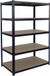 Merkloos Stellingkast - 200 x 100 x 50 cm - 875 kg - steeksysteem - zwart-bruin