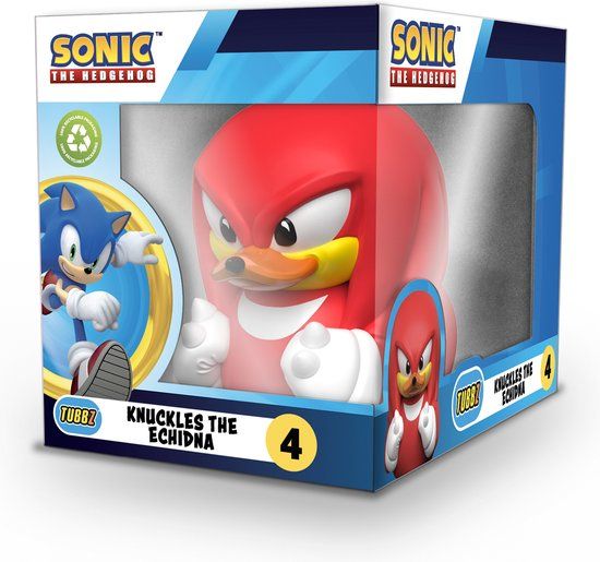 TUBBZ Sonic the Hedgehog Knuckles 9cm Badeend