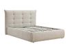 Vente-unique Bed met opbergruimte stof beige 140 x 190 cm