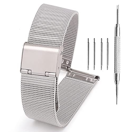 ADALLOR Horlogebandje - 22mm 20mm 18mm 16mm - Vervangende Bandjes voor Smart Watch - Compatibel met Gear S3/Galaxy Watch 46 mm, Huawei Watch GT/Honor Magic, 2 Classic, Ticwatch Pro