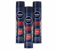 NIVEA MEN Spray anti-transpirant Dry Impact 200 ml - Lot économique - 3 pièces