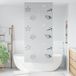 Maison Exclusive - Rideau de douche, 110x240 cm, largeur du tissu : 106 cm