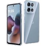 Motorola Coque pour Motorola Moto G56 5G - housse etui silicone gel fine + film ecran - TRANSPARENT TPU