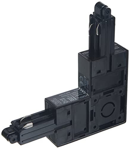 SLV 143060 1-fasesysteem hoekverbinder voor 1-fase hoogvoltage-stroomrail/zwart