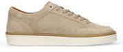 Manfield - Heren - Beige suède sneakers - Maat 41