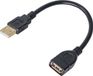 Akyga USB 2.0 Verlengkabel A(M) - A(F) 0,15M Transparant